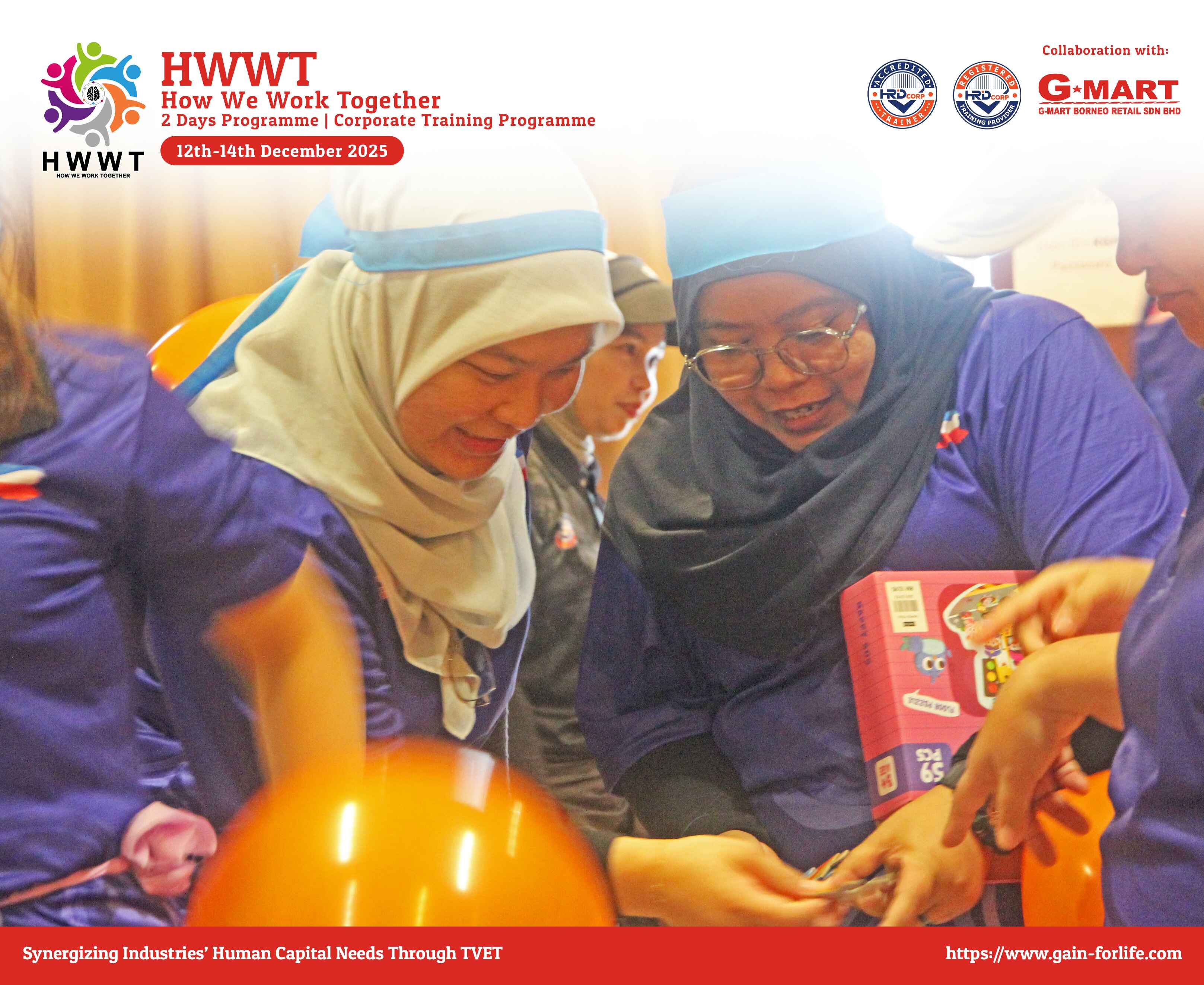 Kursus 'How We Work Together' - HWWT bersama Jabatan Pembangunan Kemahiran (JPK) Wilayah Sabah & W.P.Labuan