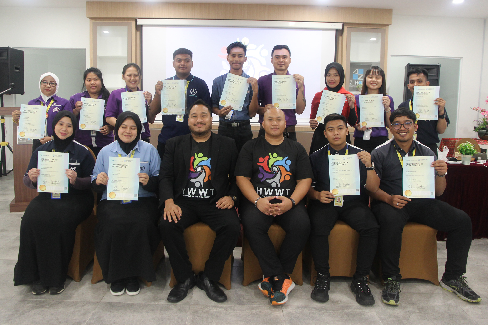 Kursus HWWT Team building bersama Bataras Labuan Sdn Bhd
