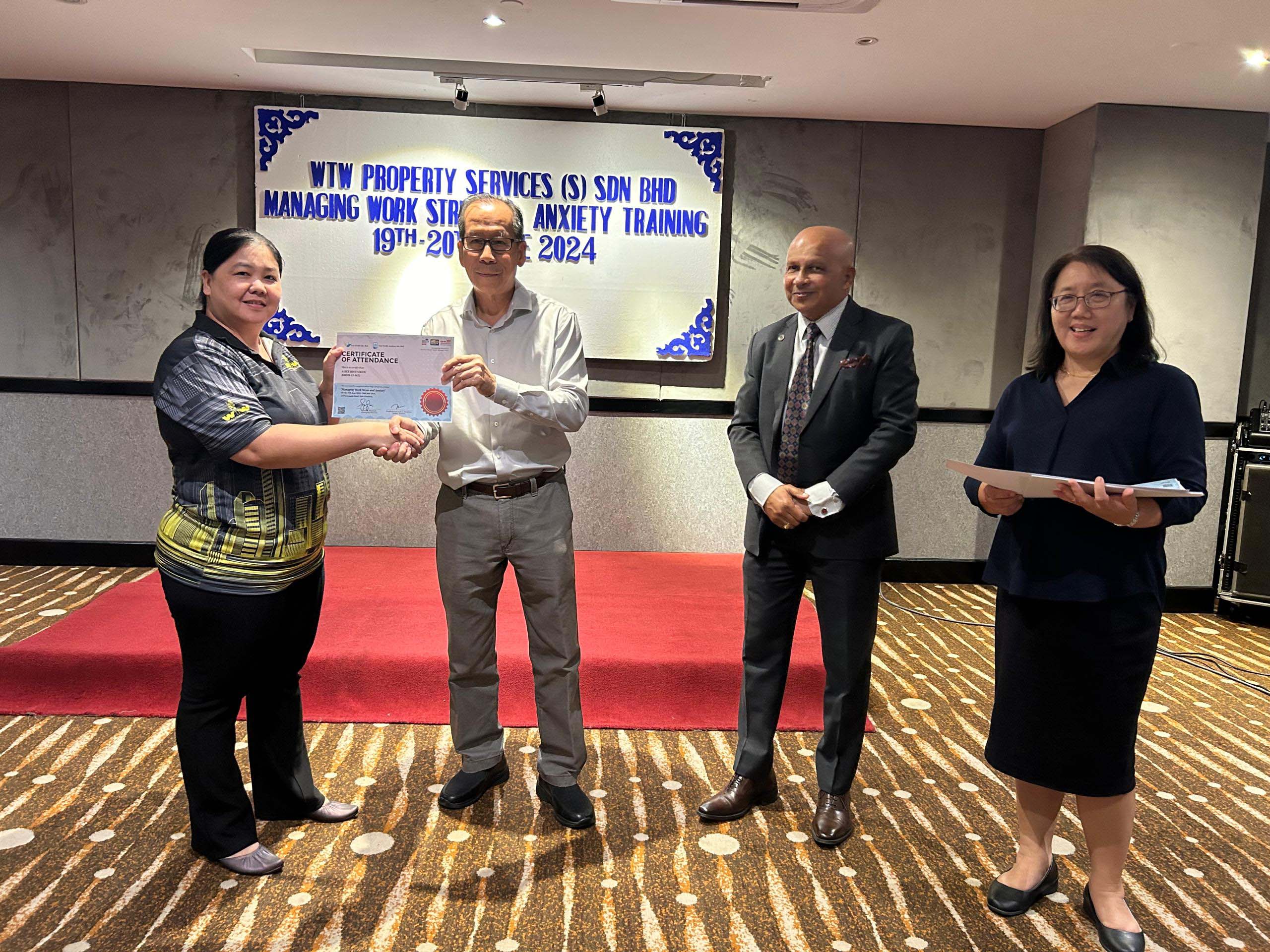 Kursus Stress Management -  WTW Property Services (Sabah) Sdn. Bhd. (Kumpulan 1)<