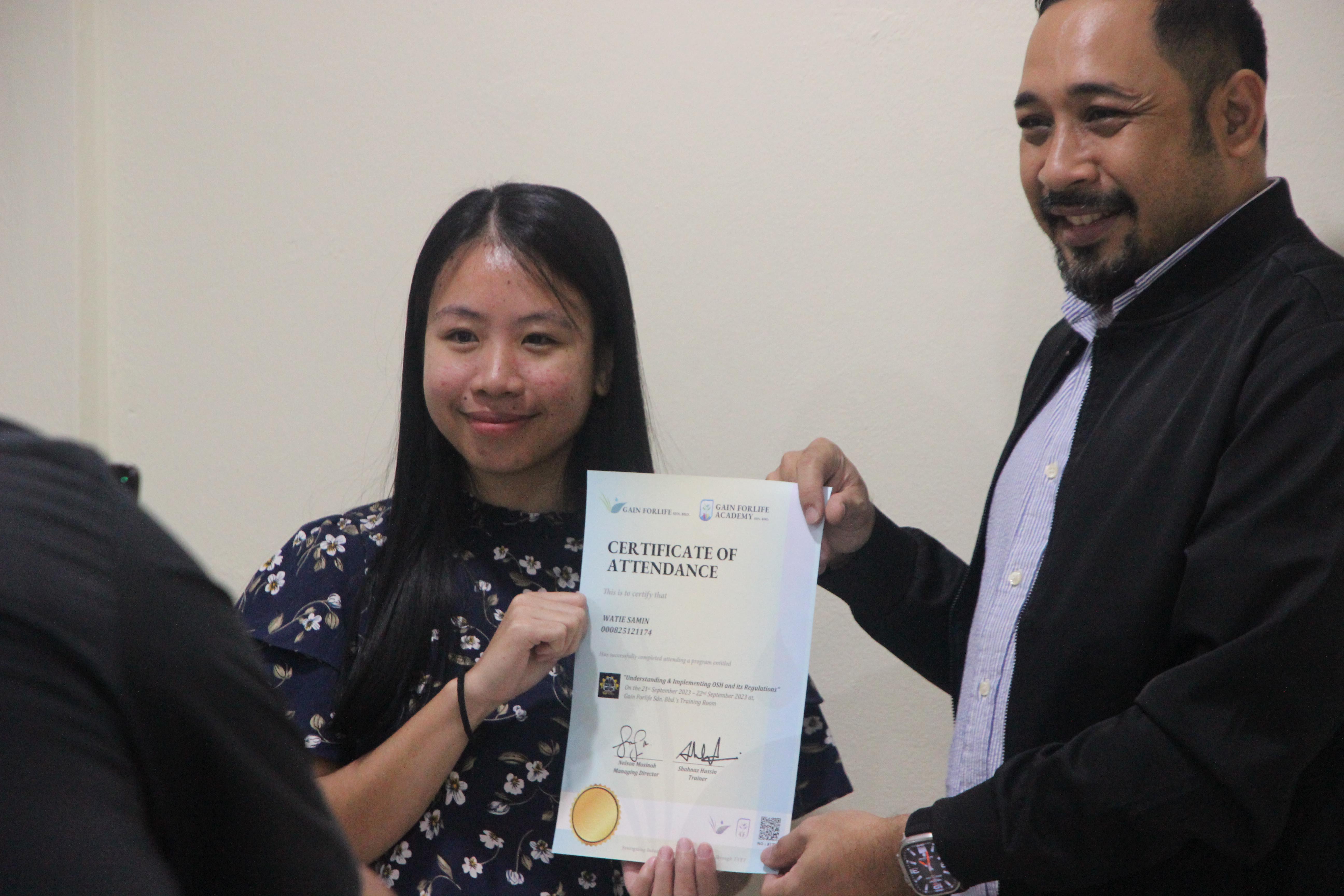 Kursus Understanding Implementing OSH Its Regulation One Superstore Sdn Bhd