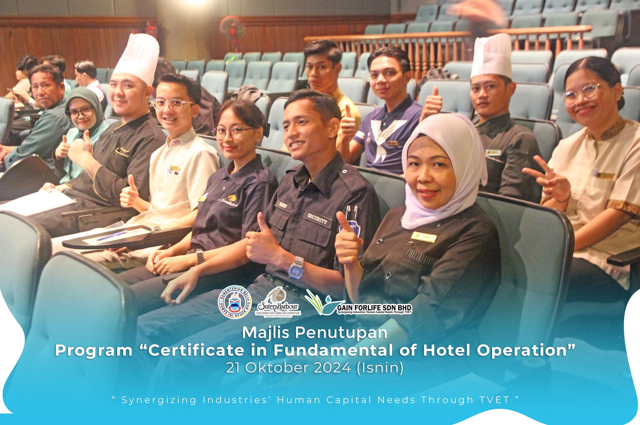 Majlis Penutupan Program Certificate in Fundamental of Hotel Operation (FOHO)