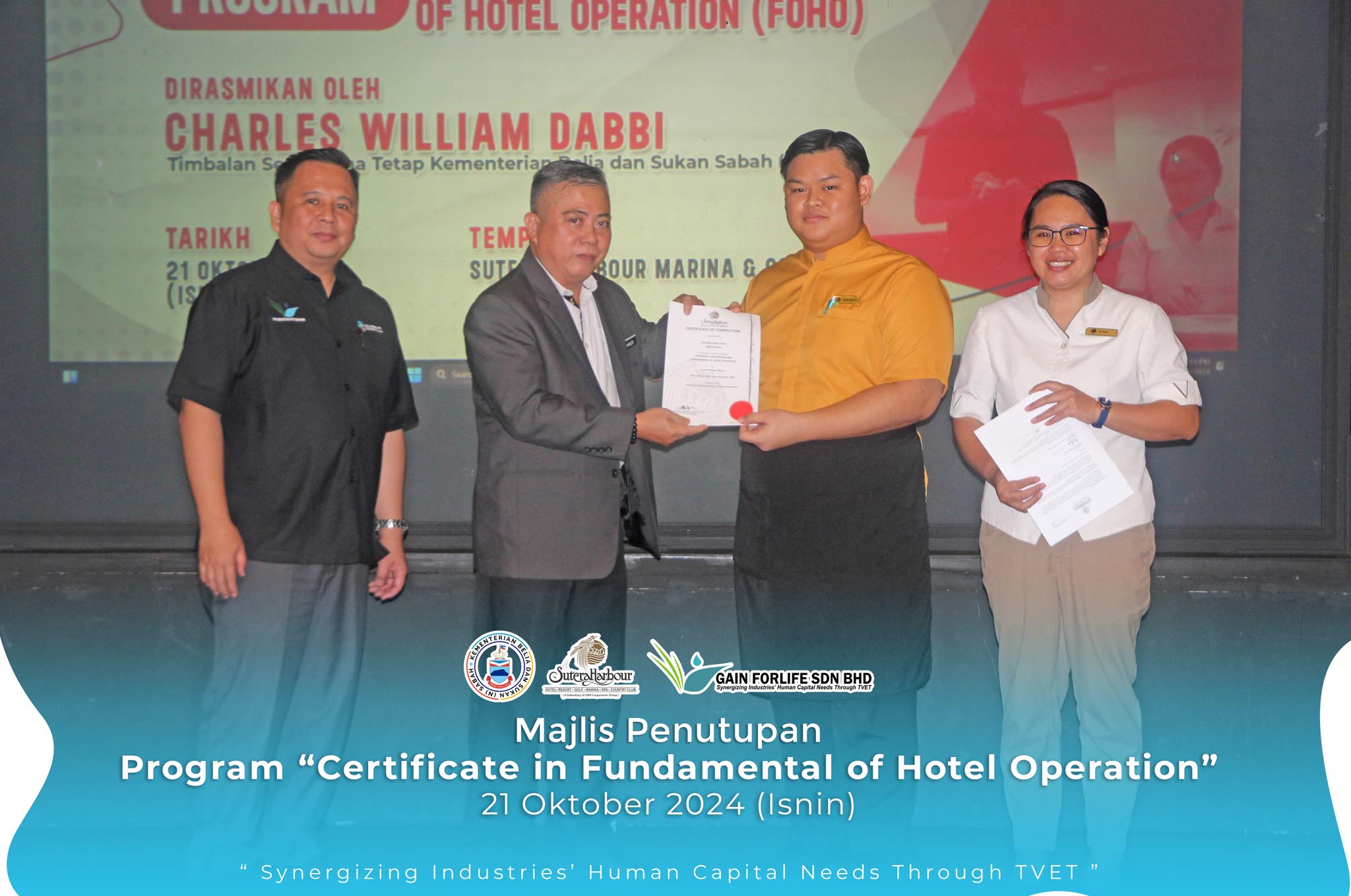 Majlis Penutupan Program Certificate in Fundamental of Hotel Operation (FOHO)