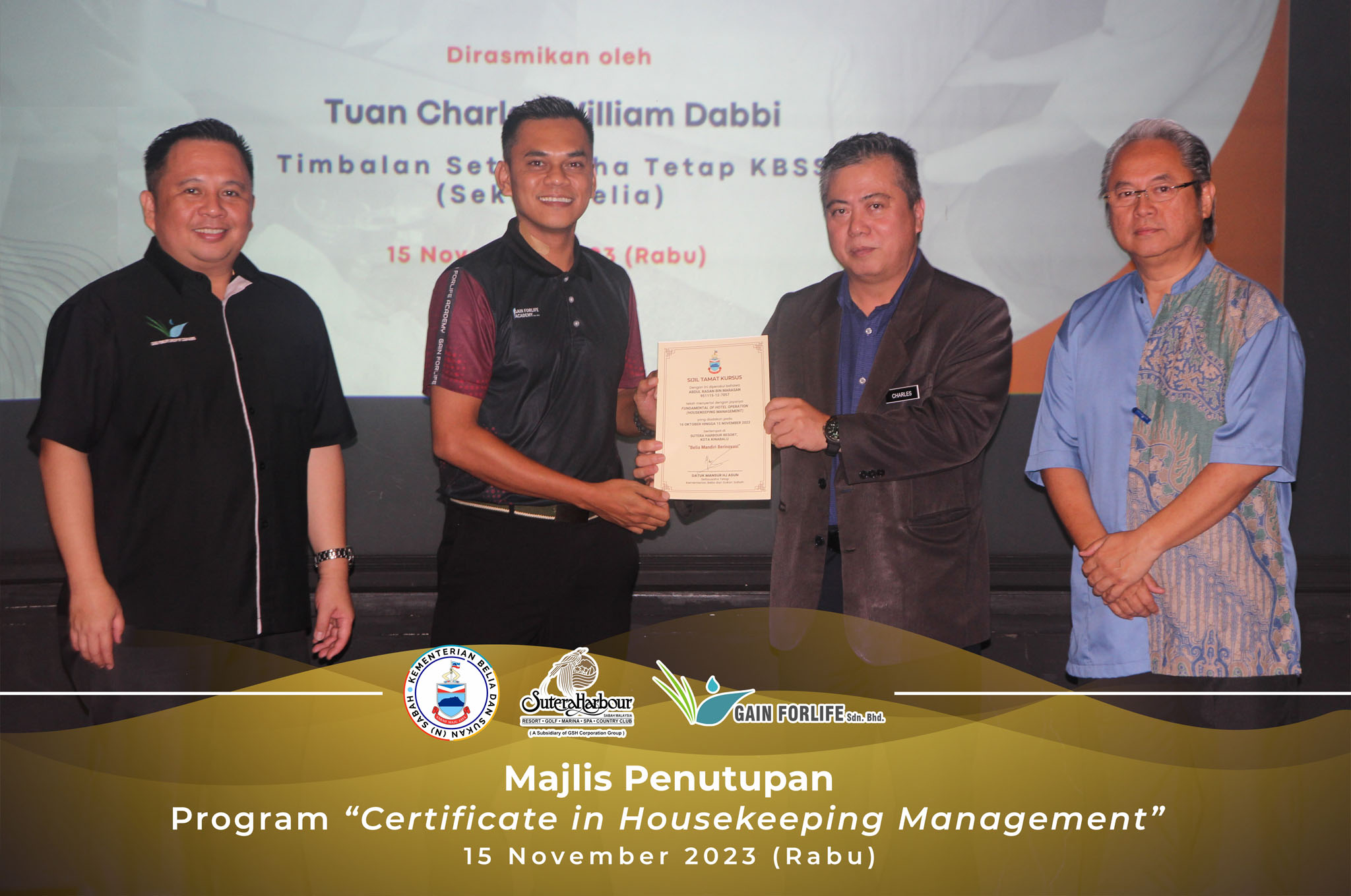Majlis Penutupan Program Certificate in Housekeeping Management