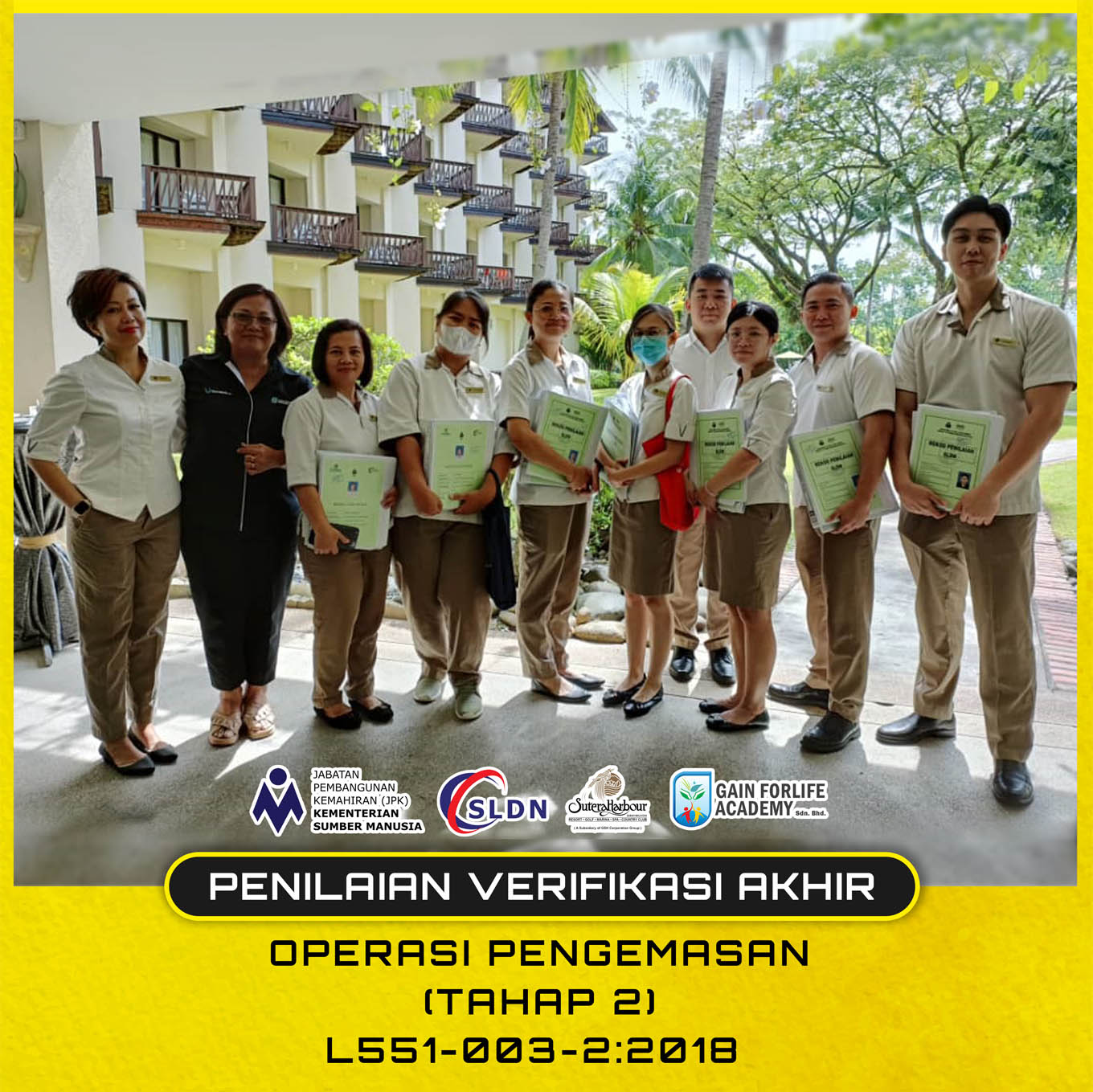 Penilaian Verifikasi Akhir SLDN - Sutera Harbour Resort 2023